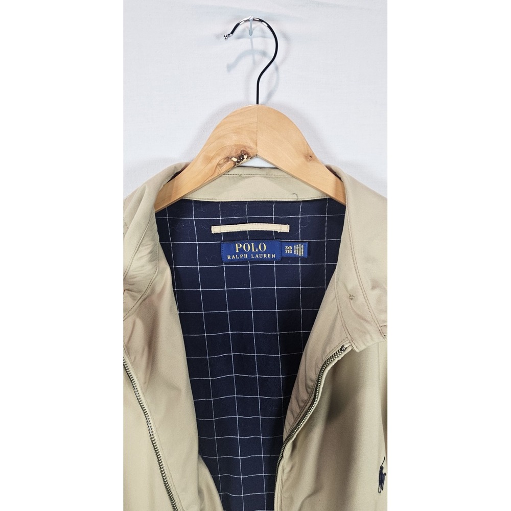 Polo Ralph Lauren Bi-Swing Jacket Men's 2XB Tan Full Zip Plaid Lined Preppy Golf - Picture 4 of 7